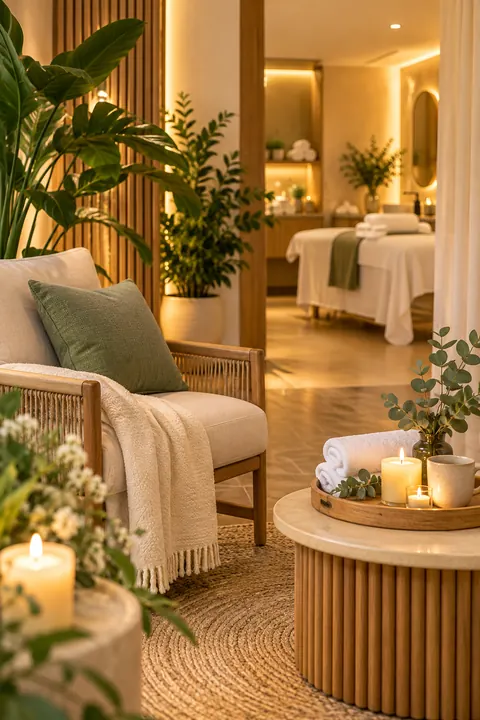 Sala de relajación de spa, imagen ilustrativa